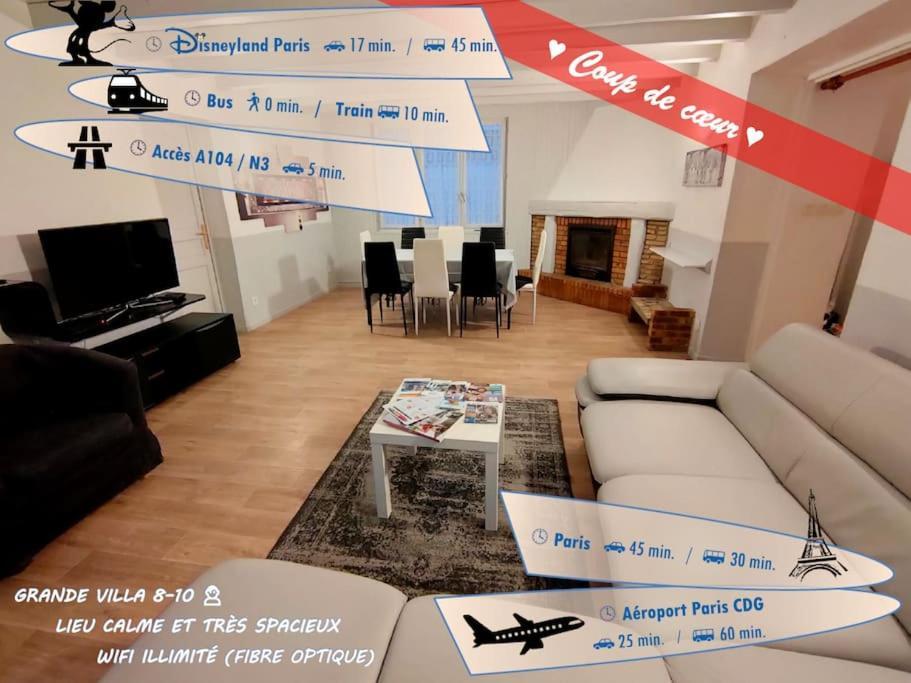 Pause Entre Deux Meaux ► Proche Disneyland Paris ► Wifi ► Netflix ► 24/24H Penchard Buitenkant foto
